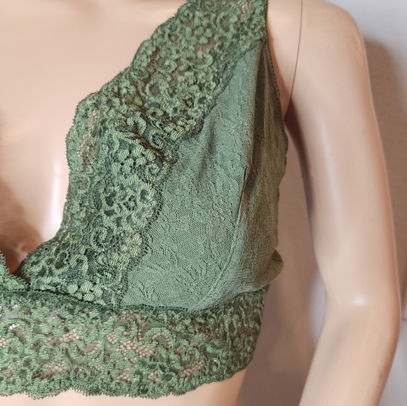 NWT Soma Green Bralette Lace Plunge Size XXL - Picture 5 of 16